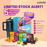 Supper Sipper with Melange Assorted Pack (30 gms x 5 sachets). Each Sachet makes 1 Litre of Waterful